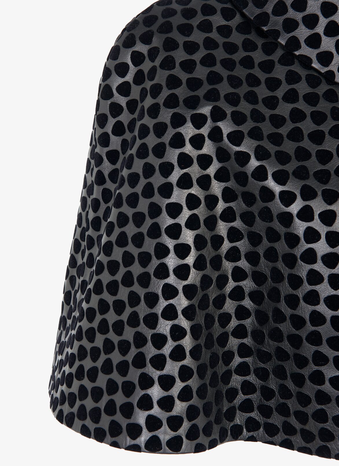 Cropped Lambskin Cape ALAÏA BLACK CROPPED LAMBSKIN CAPE